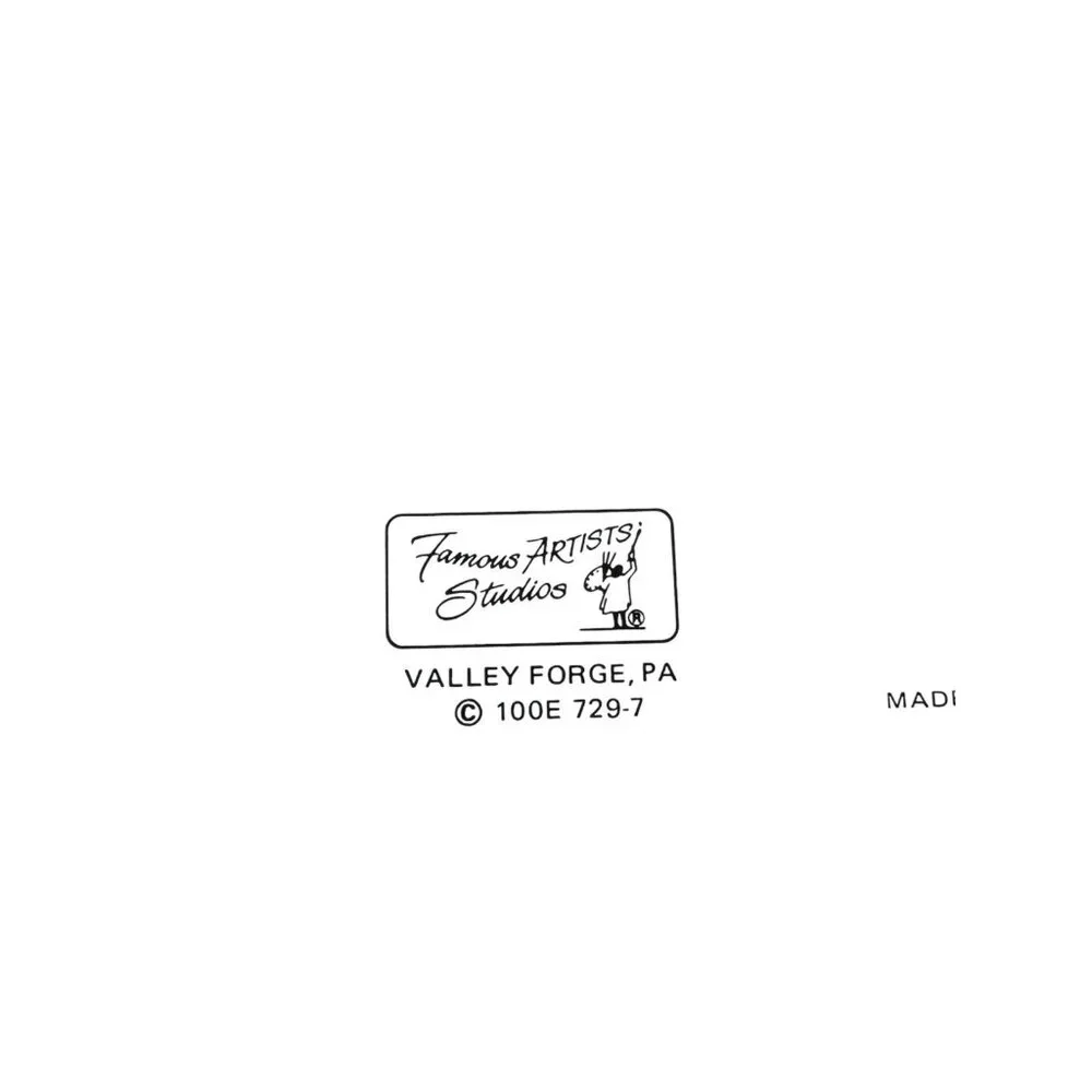 Famous Artists Studios Deer Forest Get Well Quickly Greeting‎ Card Unused USA